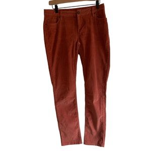 Garnet Hill Slim Lightweight Corduroy Pants Size 6
